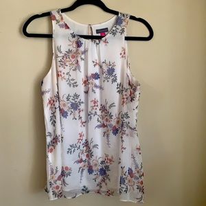 Vince Camuto sleeveless floral top
